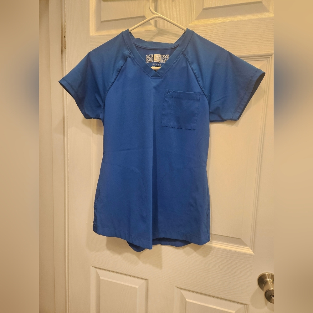 Wink Renew Royal Blue Scub Top & Pant Set